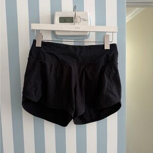 Lululemon Athletica Black Speed Up Shorts